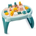 Didaktický stolík BB Abrick Écoiffier 22 dielov s aktivitami a kockami s motívom zvieratiek od 12 mes