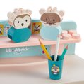 Stôl na kreslenie  My first desk BB Abrick Écoiffier so stoličkou a kockami od 12 mes