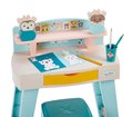Stôl na kreslenie  My first desk BB Abrick Écoiffier so stoličkou a kockami od 12 mes