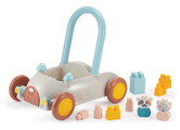 Chodítko auto Baby Walker BB Abrick Écoiffier s úložným priestorom a kockami 17 dielov od 12 mes
