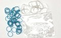 Gumičky Alpha Bands Rainbow Loom 500 ks tyrkysové od 6 rokov