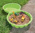 Pieskovisko dvojdielne Watershell Green BIG mušľa 2*100 l na vodu a piesok 88*88*21 cm zelené od 18 mes