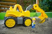 Bager Power Worker Digger + Figurine BIG pracovný stroj 67 cm s gumenými kolesami od 2 rokov
