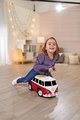 Odrážedlo minibus se zvukem Baby Volkswagen T1 BIG s reálným designem a odkládací složkou od 18 měsíců