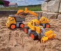 Nákladné auto Dumper Power Worker BIG pracovný stroj 33 cm - gumené kolesá od 2 rokov