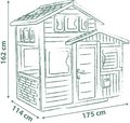 Domček Priateľov ekologický v prírodných farbách Friends Evo Playhouse Green Smoby rozšíriteľný 2 dvere 6 okien z recyklovaného materiálu s UV filtrom