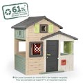 Domček Priateľov s uzamykateľnými dverami a poštovou schránkou Friends Evo Playhouse Life Smoby rozšíriteľný zadné polovičné dvere 6 okien s UV filtro