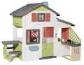 Domček Priateľov s kuchynkou a stolíkom Friends House Life Smoby rozšíriteľný so zvončekom a zadným vchodom 172 cm výška s UV filtrom - model 2025