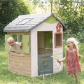 Domček Life Jura Lodge Smoby rozšíriteľný 2 dvere a 2 okná s okenicami a kŕmidlom pre vtáčiky s UV filtrom od 24 mes - model 2025