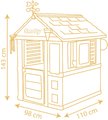 Domček meteorologická stanica Štyri ročné obdobia 4 Seasons Playhouse Smoby so zvonkohrou vetromerom a zrážkomerom s UV filtrom od 24 mes