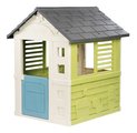 Domček s polovičnými dverami Jolie Playhouse Life Smoby zeleno-modrý rozšíriteľný s 3 oknami a 2 žalúziami s UV filtrom od 24 mes - model 2025