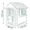 Domček s polovičnými dverami Jolie Playhouse Life Smoby zeleno-modrý rozšíriteľný s 3 oknami a 2 žalúziami s UV filtrom od 24 mes - model 2025