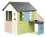 Domček s kuchynkou a 17 doplnkov Pretty Playhouse&Kitchen Life Smoby rozšíriteľný 3 okná s 2 žalúziami a posuvnými okenicami s UV filtrom od 24 mes - 