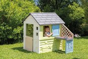 Domček s kuchynkou a 17 doplnkov Pretty Playhouse&Kitchen Life Smoby rozšíriteľný 3 okná s 2 žalúziami a posuvnými okenicami s UV filtrom od 24 mes - 