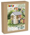 Domček s kuchynkou a 17 doplnkov Nature Playhouse&Kitchen Life Smoby rozšíriteľný 3 okná s 2 žalúziami a posuvnými okenicami s UV filtrom od 24 mes - 