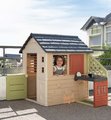 Domček s kuchynkou a 17 doplnkov Nature Playhouse&Kitchen Life Smoby rozšíriteľný 3 okná s 2 žalúziami a posuvnými okenicami s UV filtrom od 24 mes - 