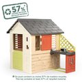 Domček s kuchynkou a 17 doplnkov Nature Playhouse&Kitchen Life Smoby rozšíriteľný 3 okná s 2 žalúziami a posuvnými okenicami s UV filtrom od 24 mes - 