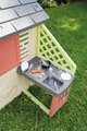 Domček s kuchynkou a 17 doplnkov Nature Playhouse&Kitchen Life Smoby rozšíriteľný 3 okná s 2 žalúziami a posuvnými okenicami s UV filtrom od 24 mes - 