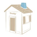 Komín ako doplnok k detským domčekom Smoby 1-komínová alebo 2-komínová strecha s UV filtrom