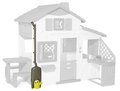 Odkvap so zberačom dažďovej vody Watter Butt Plus k Smoby domčekom a nádrž s funkčným kohútikom a krhličkou s UV filtrom