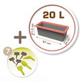 Kvetináč k domčeku na záhradu Eden Planter Smoby 20 litrový so 7 doplnkami pre záhradníka 57 cm dĺžka od 24 mes