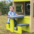 Piknik stôl s lavicami k domčekom Smoby s možnosťou upevnenia slnečníka s UV filtrom
