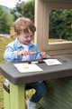 Piknik stôl s dvoma lavicami k domčekom Picnic Table Life Smoby s možnosťou upevnenia slnečníka s UV filtrom od 24 mes - model 2025