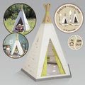 Stan prírodný Indoor&Outdoor Teepee Evolutive Smoby výškovo nastaviteľný 159-184 cm s textilným závesom UV filter od 2-8 rokov