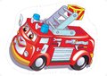 Puzzle podlahové požiarne auto Dohány veľké 12 dielov od 24 mes