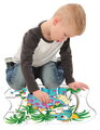 Puzzle podlahové dinosaurus Dohány veľké 12 dielov od 24 mes