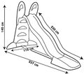 Šmykľavka s vodotryskom Toboggan XL Slide Green Smoby 230 cm šmýkacia plocha s UV filtrom