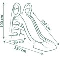 Šmykľavka s vodnou hrou 150 cm KS Slide Life Smoby zeleno-červená protišmykové schody s UV filtrom od 24 mes - model 2025
