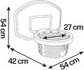 Basketbalový kôš na šmykľavky a stenu Basketball Hoop 3v1 Smoby s fixáciou na uchytenie a UV filtrom