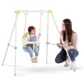 Hojdačka s kovovou konštrukciou 120 cm Metal Baby Swing Life Smoby s ochrannou hrazdou a UV filtrom od 6 mes - model 2025