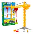 Drevený stavebný žeriav so svetlom Light Up Construction Crane BRIO 360° otočné rameno s magnetom a kontajnermi 5 dielov od 3 rokov  BRIO8355