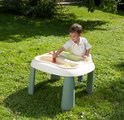 Stôl na vodu a piesok Water&Sand Table Life Smoby s otvorom pre slnečník a dvojitý kryt s loďkou formičkami a náradím s UV filtrom od 18 mes - model 2