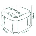Stôl na vodu a piesok Water&Sand Table Life Smoby s otvorom pre slnečník a dvojitý kryt s loďkou formičkami a náradím s UV filtrom od 18 mes - model 2