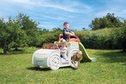 Preliezačka Auto s pieskoviskom v kufri Adventure Car Life Smoby s klaksónom a 150 cm šmykľavka s vodnou hrou s UV filtrom od 18 mes - model 2025