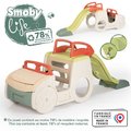 Preliezačka Auto s pieskoviskom v kufri Adventure Car Life Smoby s klaksónom a 150 cm šmykľavka s vodnou hrou s UV filtrom od 18 mes - model 2025