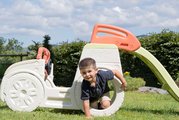 Preliezačka Auto s pieskoviskom v kufri Adventure Car Life Smoby s klaksónom a 150 cm šmykľavka s vodnou hrou s UV filtrom od 18 mes - model 2025