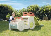 Preliezačka Auto s pieskoviskom v kufri Adventure Car Life Smoby s klaksónom a 150 cm šmykľavka s vodnou hrou s UV filtrom od 18 mes - model 2025