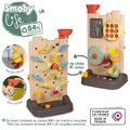 Hracia stena hry s loptou a vodou Activity Wall Life Smoby obojstranná so športovými aktivitami nastaviteľná s 29 doplnkami s UV filtrom od 24 mes - m