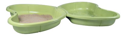 Pieskovisko s vodotryskom Motýľ Butterfly Sand Pit Life Smoby objem 2*95 litrov 167*111 cm zelené od 24 mes - model 2025