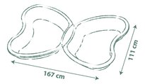 Pieskovisko s vodotryskom Motýľ Butterfly Sand Pit Life Smoby objem 2*95 litrov 167*111 cm zelené od 24 mes - model 2025
