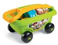 Detský vozík na ťahanie Toy Story Smoby s vedro setom do piesku (vedro výška 17 cm) od 18 mesiacov zelený