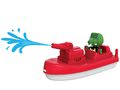 Loď s vodným delom Fireboat Aquaplay s 10 metrovým dostrelom a kapitánom krokodílom Nilsom (kompatibilné s Duplom)