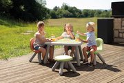 Stolička pre deti KidChair Green Life Smoby zelená s UV filtrom 50 kg nosnosť výška sedadla 27 cm od 18 mes - model 2025