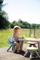Stolička pre deti KidChair Green Life Smoby zelená s UV filtrom 50 kg nosnosť výška sedadla 27 cm od 18 mes - model 2025