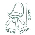 Stolička pre deti KidChair Terra Cotta Life Smoby červená s UV filtrom 50 kg nosnosť výška sedadla 27 cm od 18 mes - model 2025