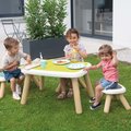 Taburetka pre deti Kid Furniture Stool Grey Smoby 2v1 šedá s UV filtrom 50 kg nosnosť 27 cm výška od 18 mes